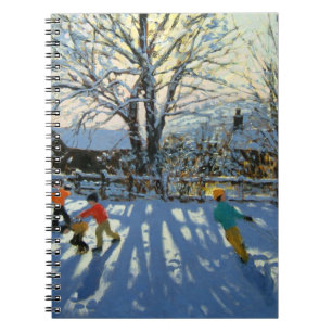 Fun in the snow Tideswell Derbyshire Notebook