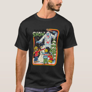 Fun in the Snow Yeti Retro Dark Humor  T-Shirt