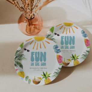 Fun in the Sun Paper Plate