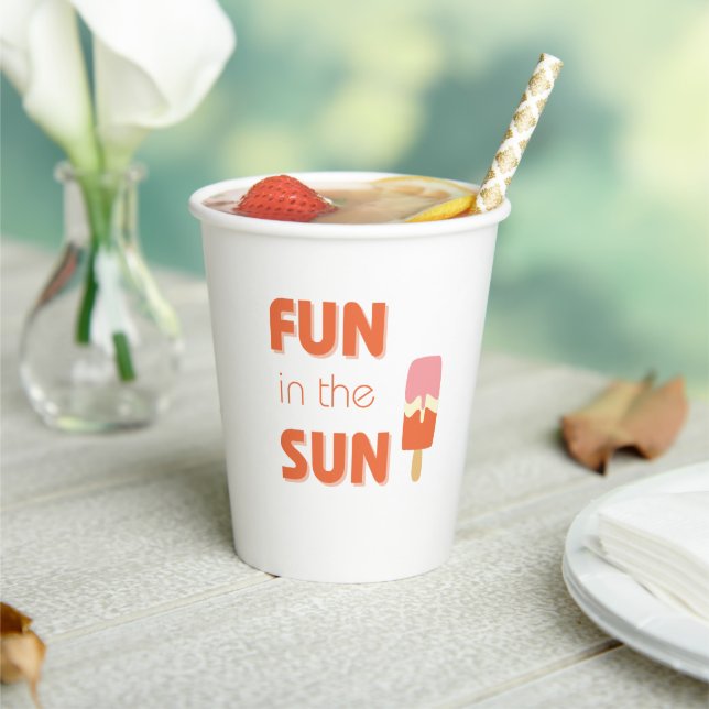 fun in the sun. Party Cups & Supplies (Insitu)