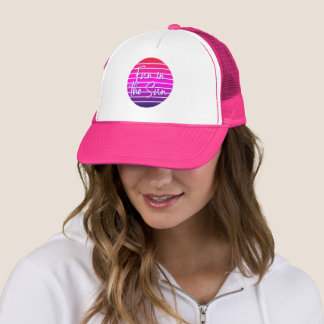 Fun in the Sun Pink Sunset Trucker Hat
