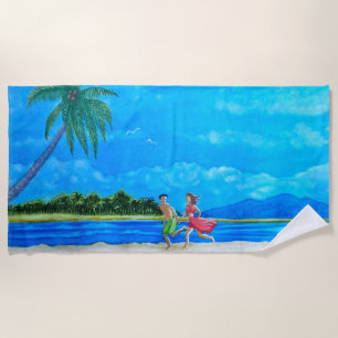Fun in the Sun Run  Beach Towel