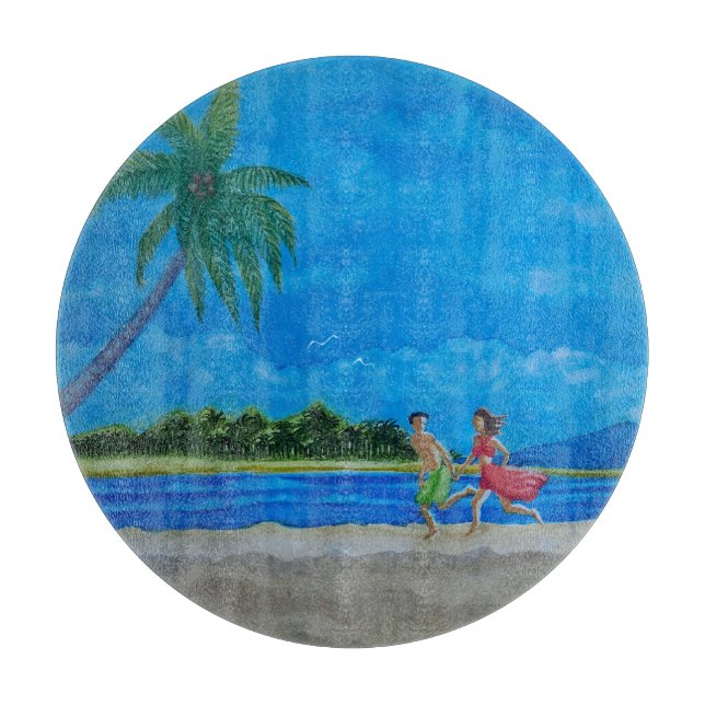 Fun in the Sun Run  Cutting Board (Front)