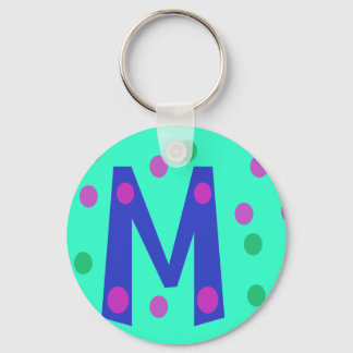 Fun Initial M Keychain