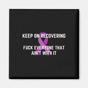 Fun Inspirational Drug Recovery Month Overdose Awa Magnet