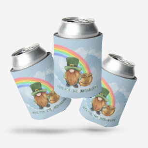 Fun Irish Gnome Shenanigans St Patrick's Day Can Cooler