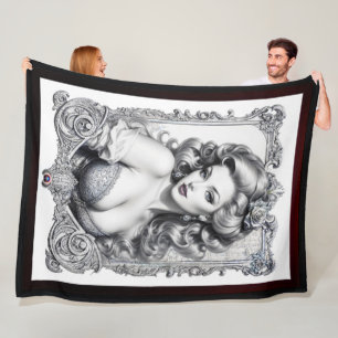 Fun Is My Middle Name AI Concept Art by Xzendor7 Fleece Blanket