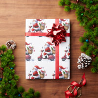 Fun Italian Santa Claus Vespa Babbo Natale