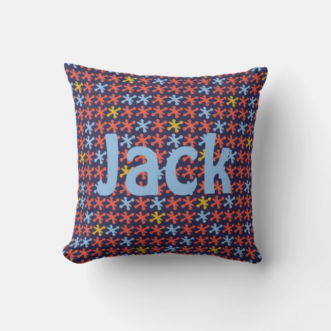 Fun Jacks Retro Modern Pillow (Front)
