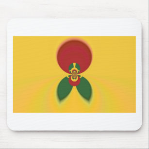 Fun Jamaican Raster Gift Colours Mouse Pad