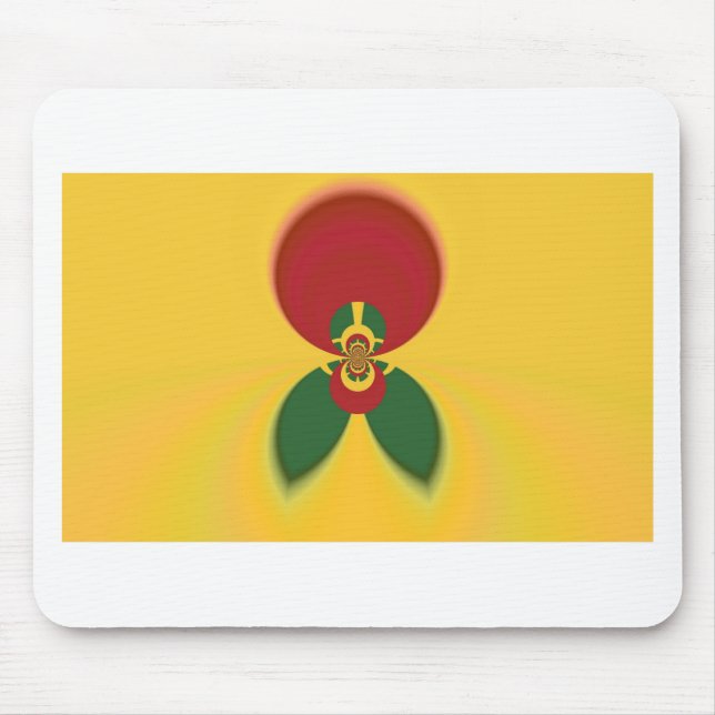 Fun Jamaican Raster Gift Colours Mouse Pad (Front)