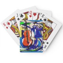 Fun jazz playing cards