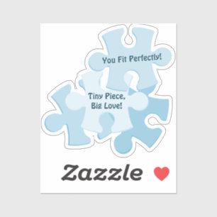 Fun Jigsaw Puzzle Blue Birthday Motto Favor