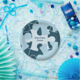 Fun Jigsaw Puzzle Custom Birthday Party Motto Paper Plate