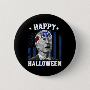 Fun Joe Biden Happy Halloween Confused For 4th Of 2 Inch Round Button