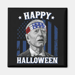Fun Joe Biden Happy Halloween Confused For 4th Of Magnet