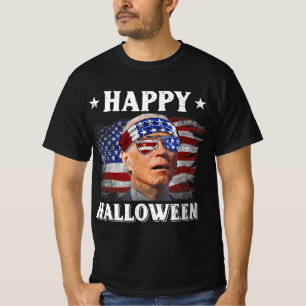 Fun Joe Biden Happy Halloween Confused th of July  T-Shirt