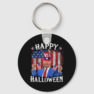 Fun Joe Biden Happy Halloween For Fourth Of July M Keychain