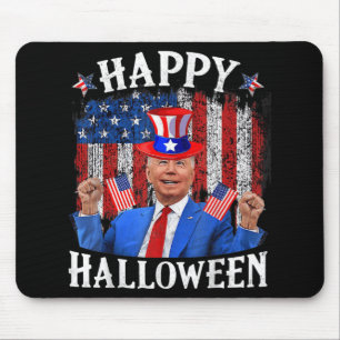 Fun Joe Biden Happy Halloween For Fourth Of July M Mouse Pad