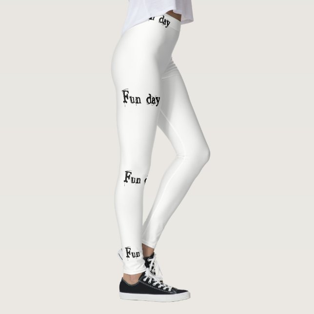 Fun jour collants long blanc (Droite)