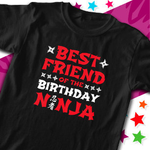 Fun Karate Party Best Friend of the Birthday Ninja T-Shirt