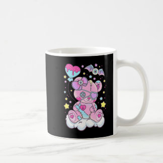 Fun Kawaii Pastel Goth Cute Creepy Bear Anime Japa Coffee Mug