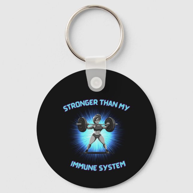 fun keychain, people living with Graves' Disease Keychain (Front)