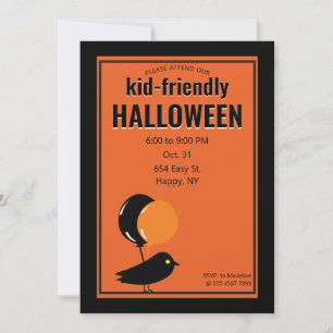 Fun Kid-Friendly Halloween Party Bargain Value Invitation