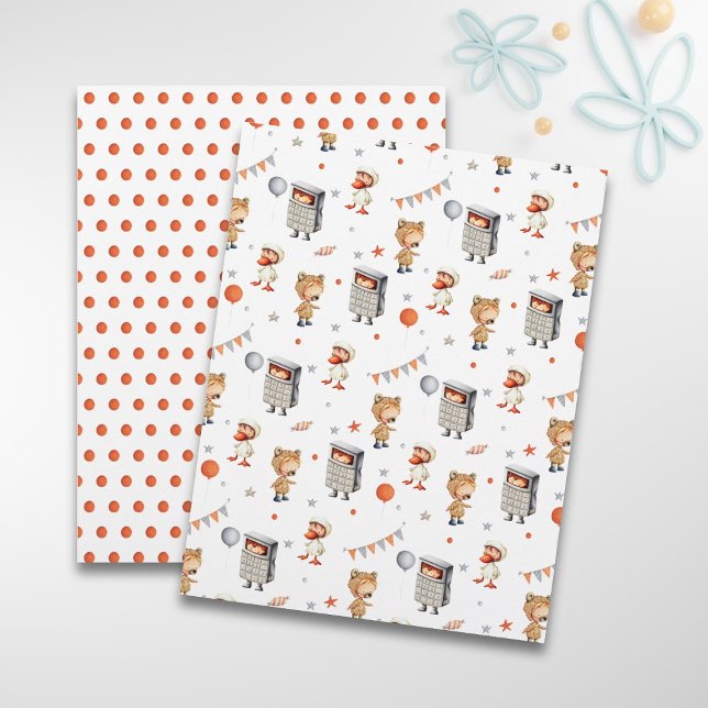 Fun Kids Birthday Pattern Scrapbook Paper  (Creator Uploaded)