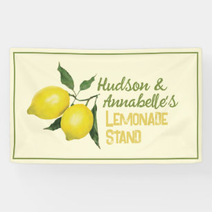 Fun Kids Business Logo Lemonade Stand Banner