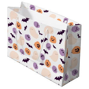 Fun Kids Halloween Pattern Large Gift Bag
