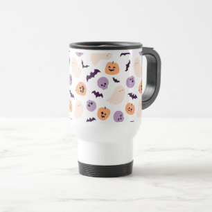 Fun Kids Halloween Pattern Travel Mug
