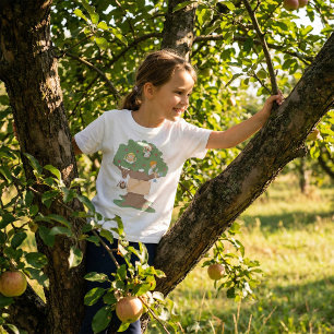 Fun Kids Playing in Apple Tree T-Shirt