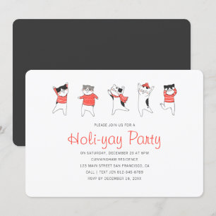 Fun Kitty Cat Party Fête Invitation