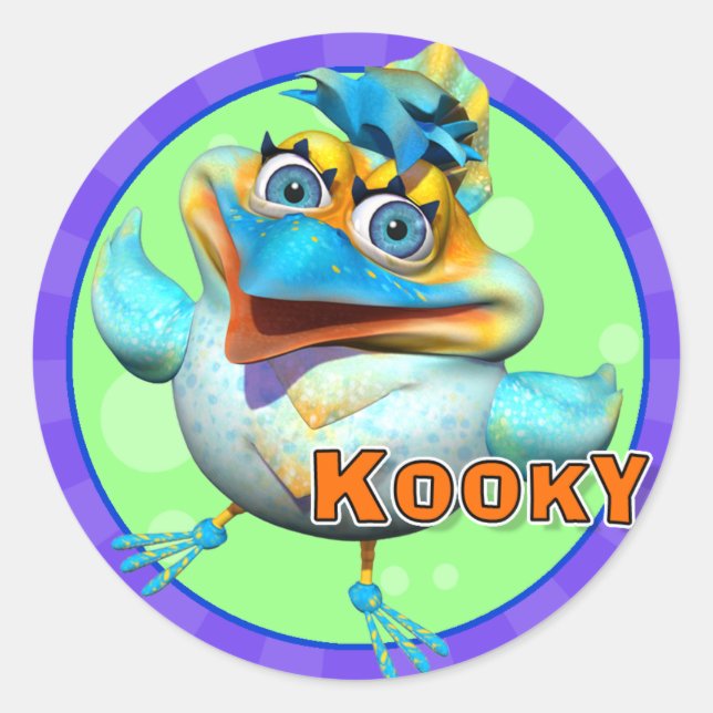 Fun Kooky Bird Stickers (Front)