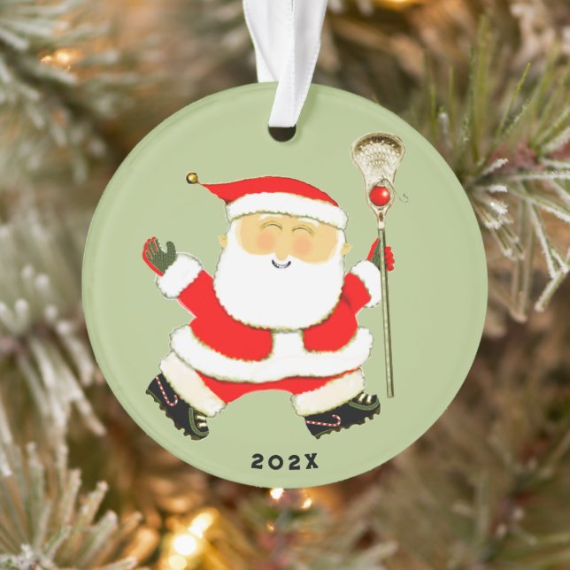 Fun Lacrosse Christmas 2026 Ornament (Tree)