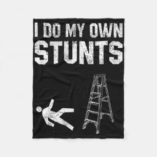 Fun Ladder Fall Gift Broken Bone Hand Get Well Soo Fleece Blanket