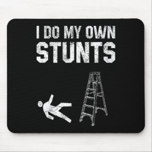 Fun Ladder Fall Gift Broken Bone Hand Get Well Soo Mouse Pad