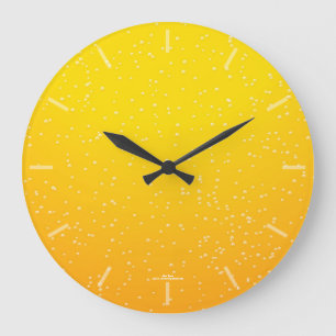 Fun Lager Beer Bubbles Clock