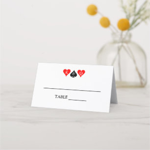 Fun Las Vegas strip dream wedding place cards
