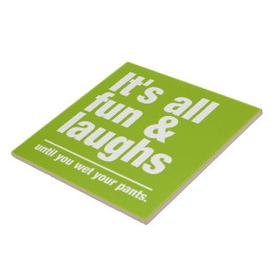 FUN & LAUGHS custom color tiles