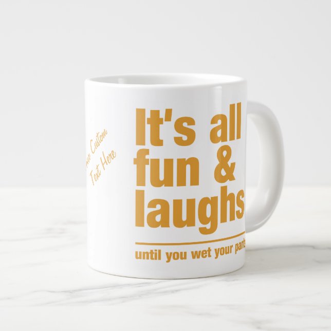 FUN & LAUGHS custom mugs (Front Right)