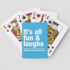 FUN & LAUGHS des cartes de jeu couleur personnalis
