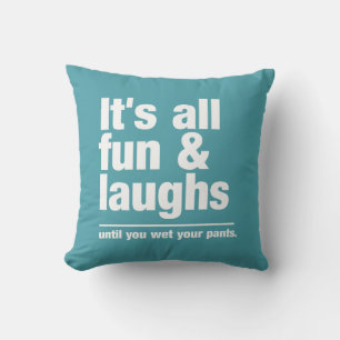 FUN & LAUGHS oreiller de jeton couleur personnalis
