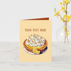 Fun lemon pie customizable card