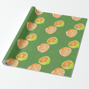 fun lemons , citrus Wrapping Paper