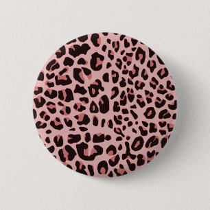 Fun Leopard Print 2 Inch Round Button