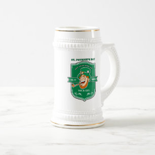 Fun Leprechaun Badge Design St. Patrick's Day Mugs