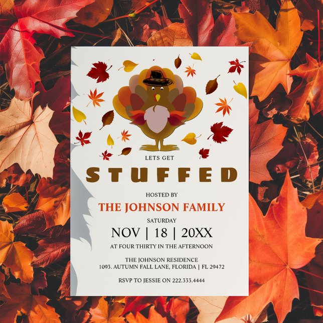 Fun | Lets Get Stuffed | Thanksgiving Invitation (Creator Uploaded)
