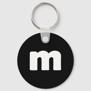 Fun Letter M Groups Halloween Team Groups Costume  Keychain